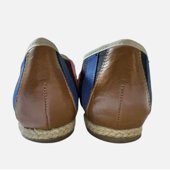 Kate Spade New York Canvas Rainbow Striped Espadrilles Flats Shoes Women size 7 - Picture 6 of 9